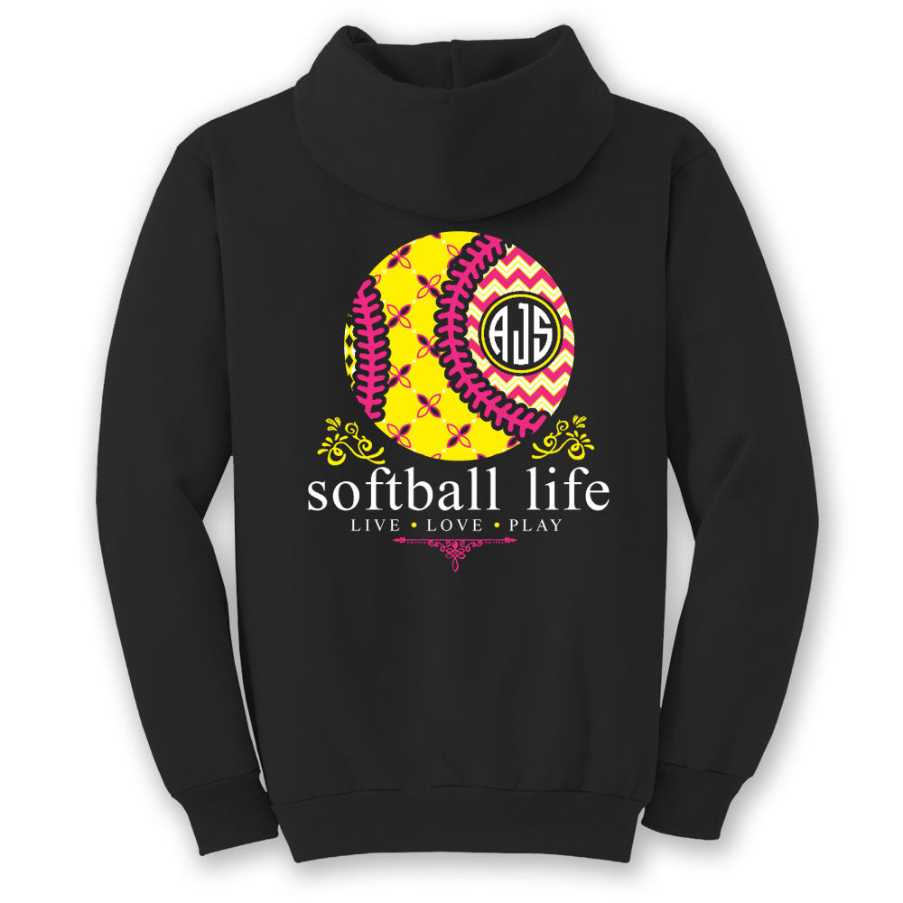 Personalized Softball Family Shirt Baseball Birthday School Sport  Sweatshirt Hoodie - TourBandTees